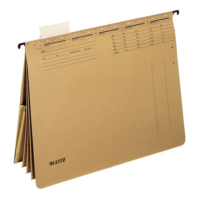 LEITZ Personalhefter ALPHA 1983 Karton naturbraun 4 x kaufmännische Heftung
