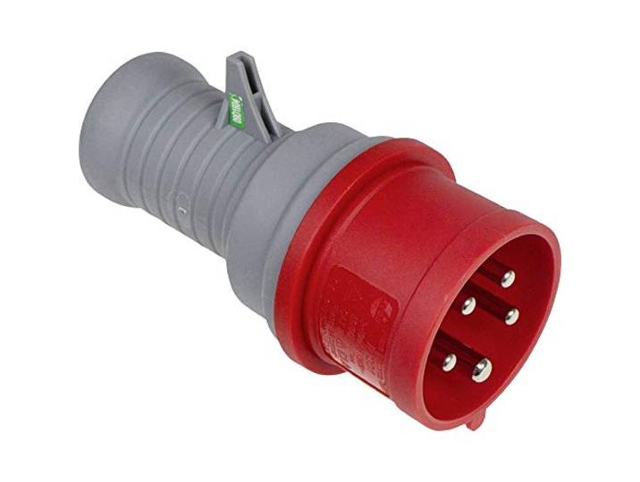 as - Schwabe Fiche Test Courant Champ de Rotation - 400V\, 16A\, 5 Pôles - Testeur de Courant Fort - Fiche Test Triphasée CEE - Commerce\, Chantiers\, Extérieur - IP44 I 61477