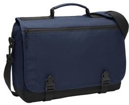 Port Authority BG304 Messenger Briefcase in Navy Blue size OSFA   Canvas