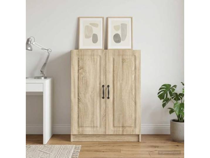 RJPLMFV Sideboard für Esszimmer, 66 cm, Schiebetüren, Sonoma-Holz Regalregal, modernes Design, einfache Montage, vielseitiges Möbelstück