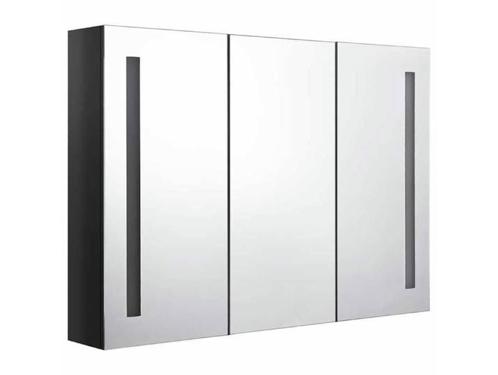 Luxe&Mode Armoire de salle de bain à miroir LED 89x14x62 cm noir brillant 2 ans garantie LV8100