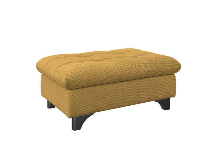 Livetastic Hocker, Senfgelb, Metall, quadratisch, 108x46x108 cm, Stoffauswahl, Wohnzimmer, Hocker, Sitzhocker