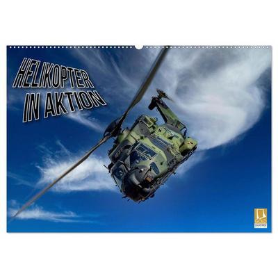Helikopter in Aktion (Wandkalender 2026 DIN A2 quer), CALVENDO Monatskalender