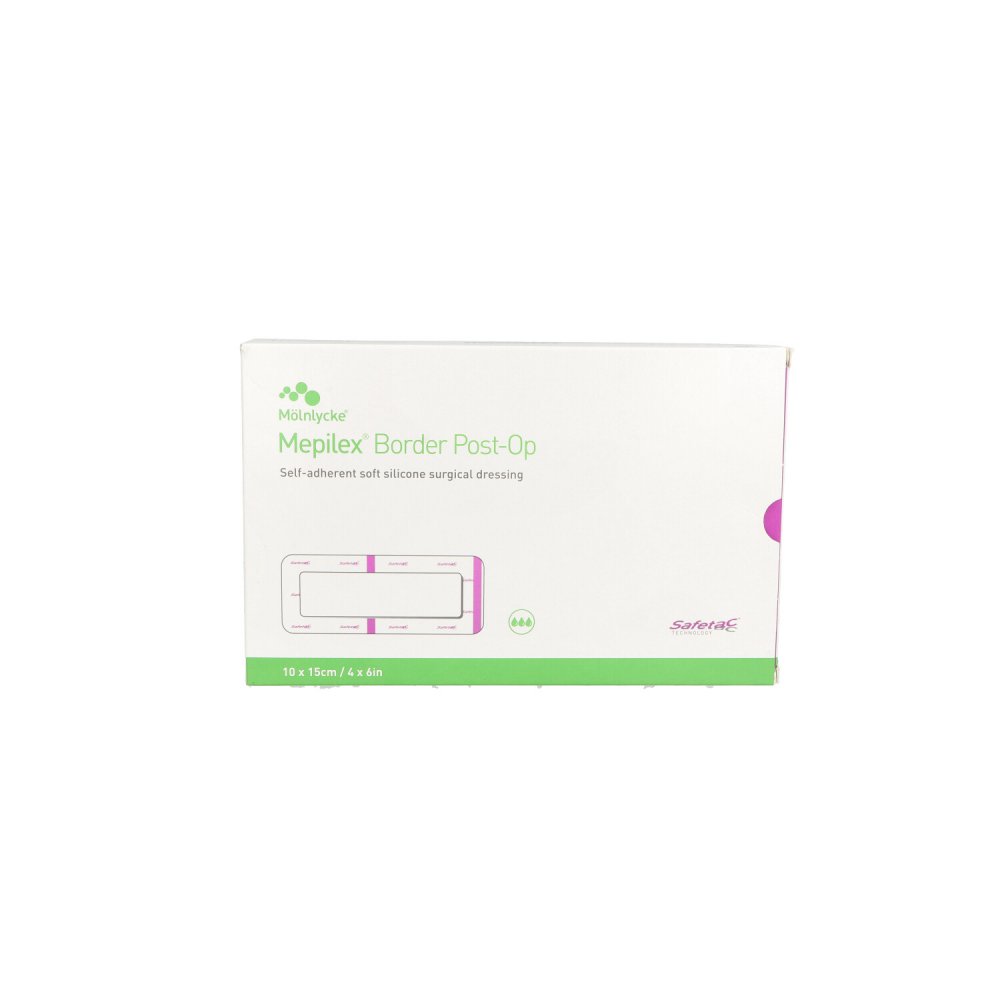 Mölnlycke Health Care GmbH Mepilex Border Post-op Schaumverb.haftend 10x15 cm 11639142