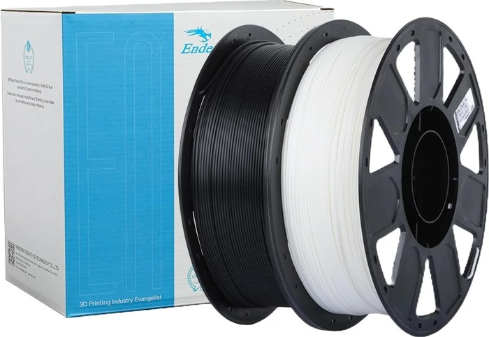 Creality 1.75mm PLA black neutral tray 2x1kg schwarz und weiß