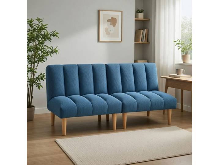 Xylo Canapé lit convertible 167 cm dossier 3 positions sofa lit espace réduit bureau lit d appoint