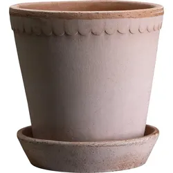 Helena Blumentopf 14 cm rosa mit Untersetzer