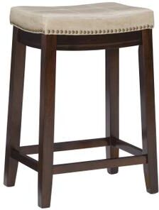 Claridge Counter Stool by Linon Home Décor in Beige