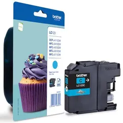 Brother Original LC-123C Druckerpatrone cyan 600 Seiten (LC123C)