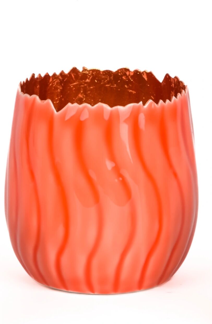 Decofinder Welle Orange H: 11 cm  Orange