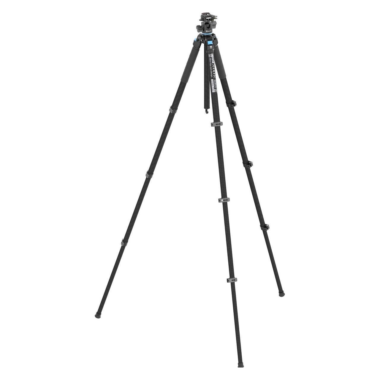 Sirui L-224F+KS-10 Carbon Compact Dreinbeinstativ mit Mini Klappverschlüssen + Kugelkopf (Carbon) (11-01-01-000592)