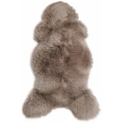 SCHAFFELL Premium Lammfell Natur ungeschoren weiche Wolle Taupe dyed ca. 135 cm