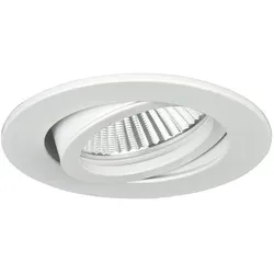Brumberg LED Einbaustrahler PAYTON R, IP20, 350 mA, 3W, 38°, 4000K, 340lm, rund, schwenkbar, weiß, dimmbar BRUM-12373174