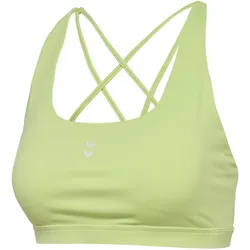 hummel hmlHIIT Impact High Support Sport-BH Damen 6175 - shadow lime M