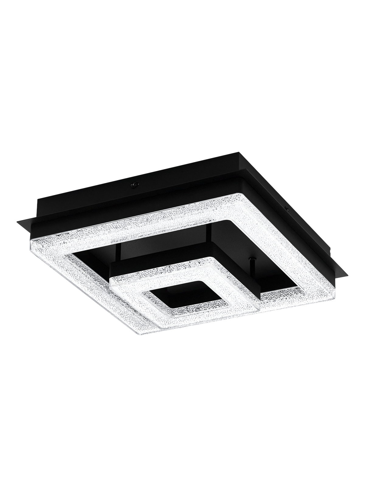 EGLO FRADELO 1 LOFT 240X240 SCHWARZ/KRISTALL