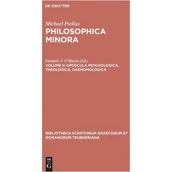 Opuscula psychologica, theologica, daemonologica, Fachbücher von Michael Psellus