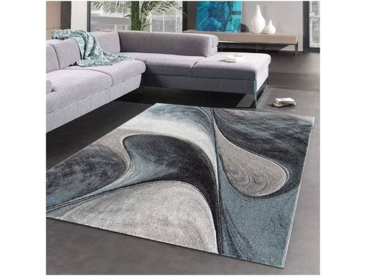 Tapis - ZGEER - Moderne - Motif 3D Abstrait - 160x230 cm - Gris Bleu