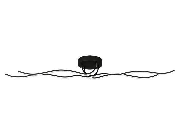 Eglo 99322 RONCADE 1 LED Plafonnier 36W 1160x180mm noir blanc blanc chaud
