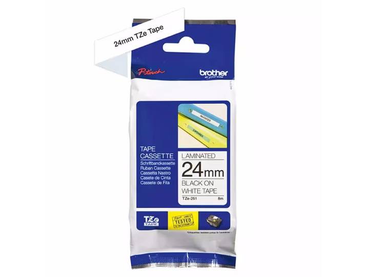 Brother P-touch TZe-251 Schriftbandkassette – Etikettendrucker/Beschriftungsgerät