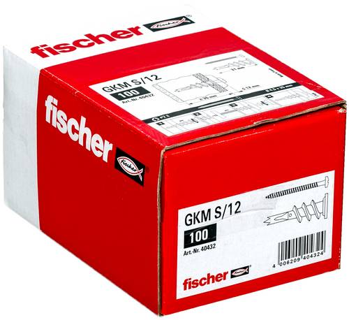 Fischer 40432 GKM 12 Gipskartondübel 31mm 100St.