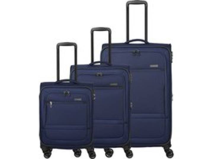 PAKLITE Set de 3 valises LIDO 4W, bleu marine (bleu foncé)