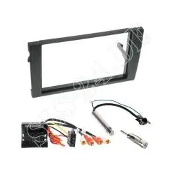 Autoradio 2-DIN Einbaurahmen Radioblende+Adapterkabel Einbauset für Audi A4 (...