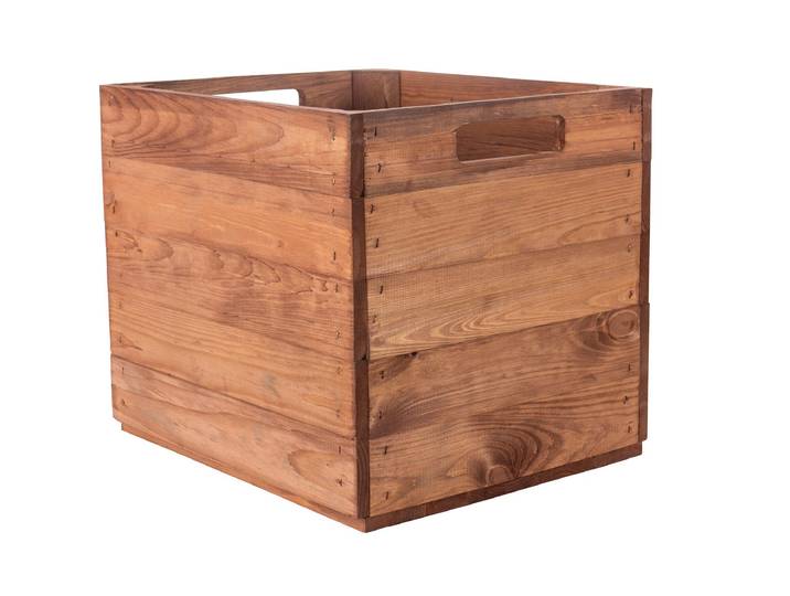 Holzkiste HOLZ ZOLLHAUS Aufbewahrungskiste Vi , braun, B:33cm H:33cm T:38cm, Aufbewahrungsboxen, Holzkiste