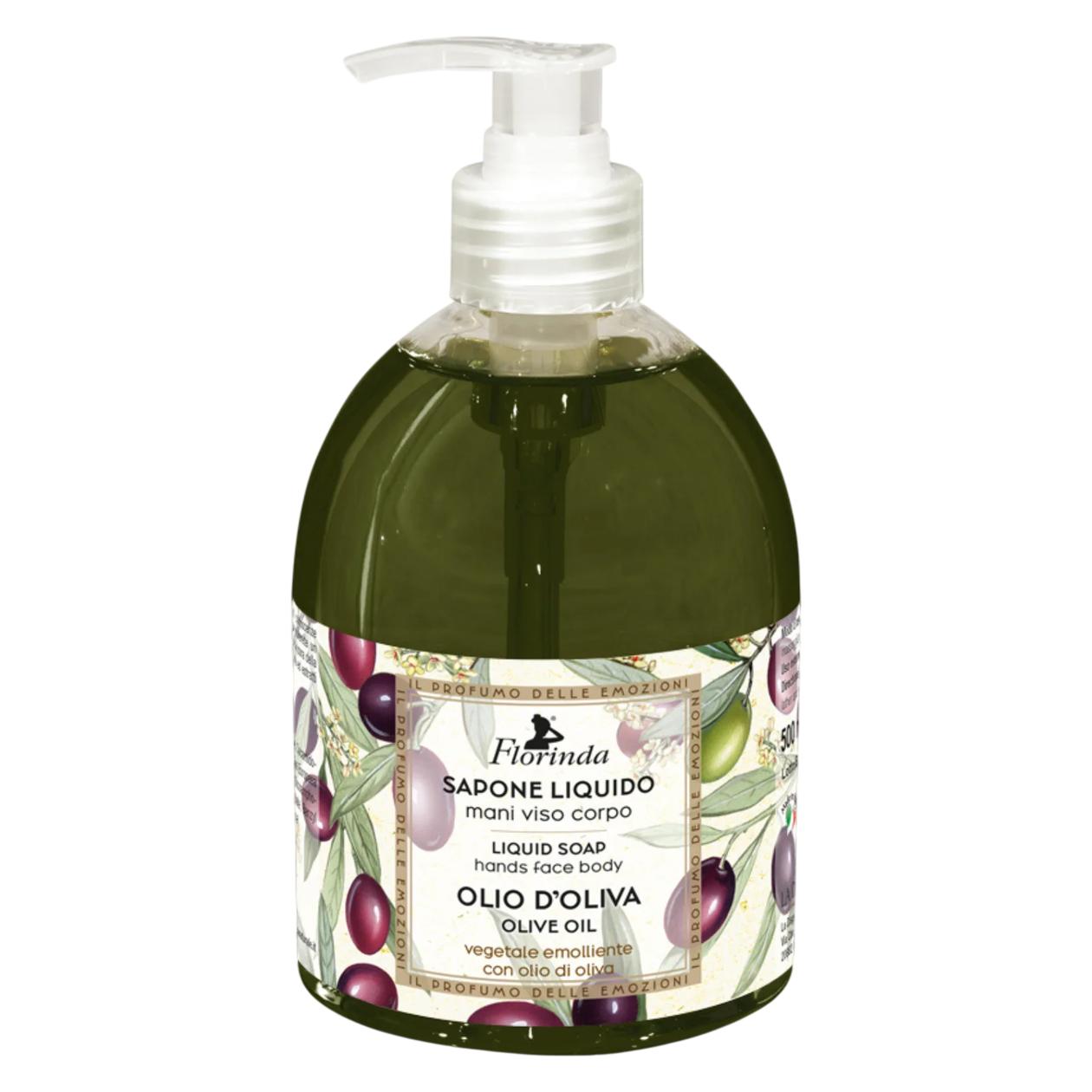 Florinda , Olia D'Oliva, Reinigende & Pflegende Flüssigseife für Hände, Gesicht & Körper, 500 ml (Flüssigseife, 500 ml) (74847900)