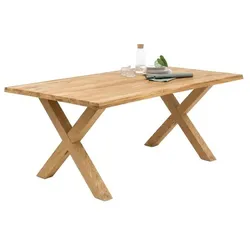 Elfo Esstisch Titus 160 x 100 cm Holz Braun Eiche