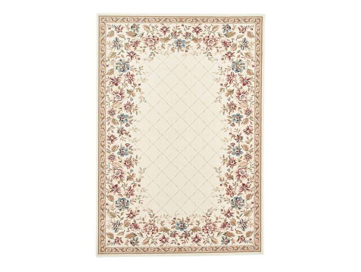 Wollteppich Dolna Blumen Beige/Beige 50 x 80cm Wolle