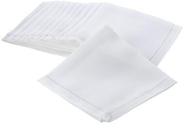 Saro Lifestyle Hemstitched Border Napkins (Set of 12)