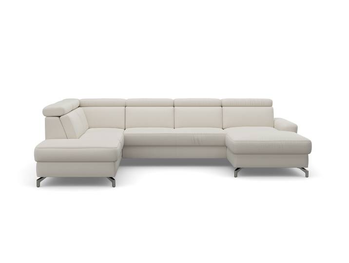 Wohnlandschaft SIT & MORE Scarlett U-Form , beige (natur), B:333cm T:226cm, Sofas, Wohnlandschaft, inklusive Kopfteilverstellung, optional Schlaffunktion & Bettkasten