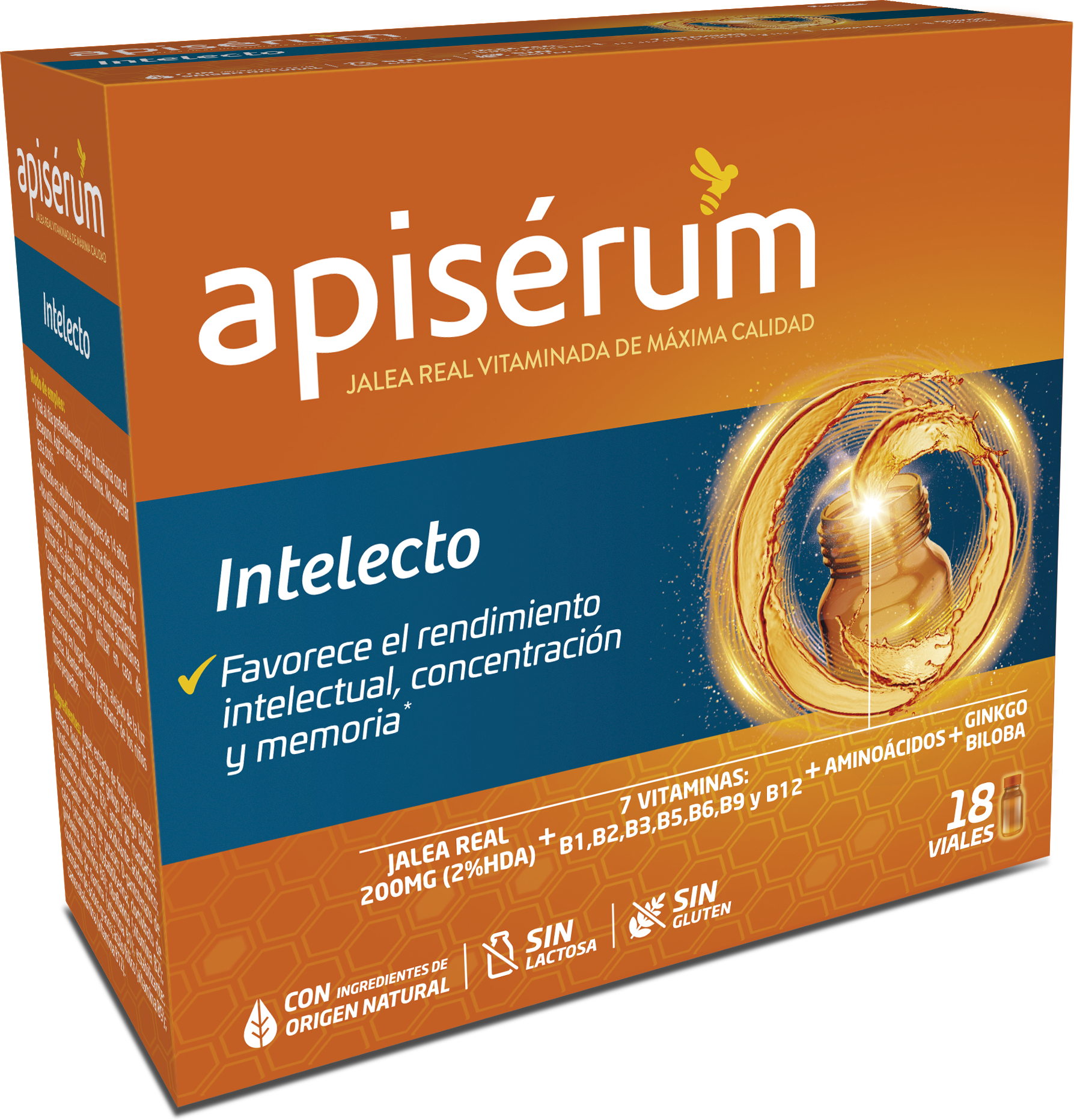 Apisérum Apiserum Intellect 18 Vials NF