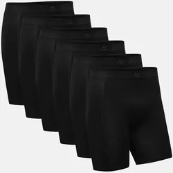 BAMBOO EXTRA LANGE TRUNKS - 6-Pack - Black - XL