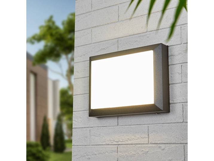 Albert Leuchten LED Außenwandleuchte Kiran, schwarz, Aluminium, Modern, Deckenlampe