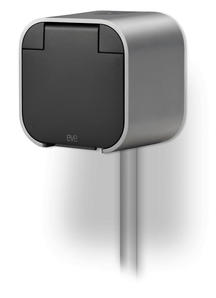 Eve Systems Eve 10ECM8351 Energy Outdoor Smarte Außensteckdose mit Verbrauchsmessung