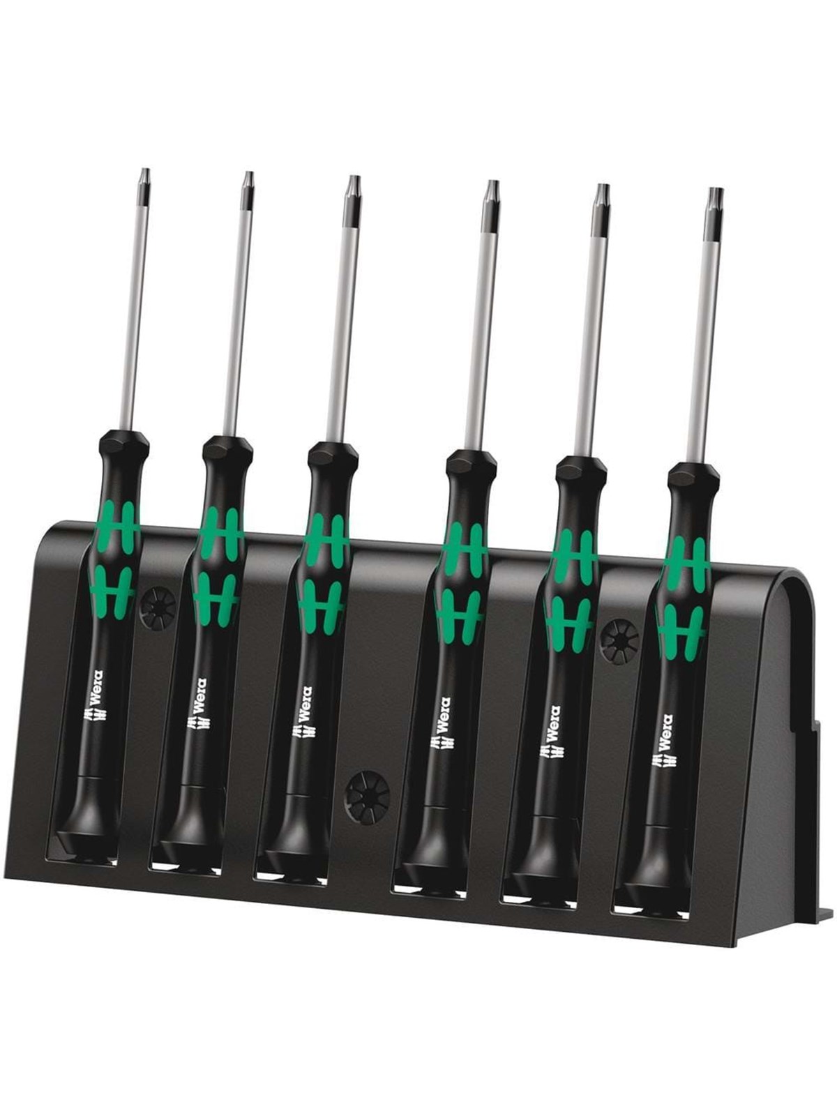 Wera 2067/6 Elektroniker TORX BO-Schraubendrehersatz + Rack, 6-teilig