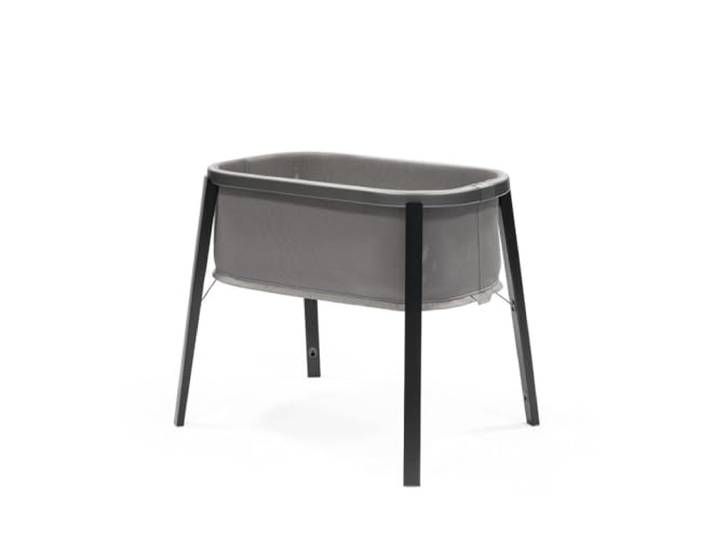 Stokke Snoozi Stubenbett, Graphite Grey – ab Geburt bis 9 Monate Mitwachsendes Stubenbett für Babys von Geburt an. Leicht, atmungsaktiv und einfach zu transportieren. Mit fester Matratze