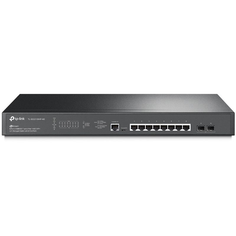 TP-Link Switch TL-SG3210XHP-M2 8x2,5GBit RJ45/2x10G SFP+ Managed