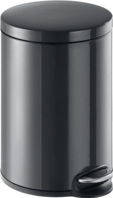 Treteimer Metall rund, Soft Close, 20 Liter, anthrazit