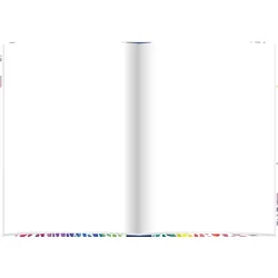 RNK Notizbuch A4 -Aquarell- blanko 96 Blatt Packung mit 4 Stück