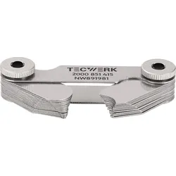 Radienschablone 7,5-15mm Bl.16 St.TECWERK