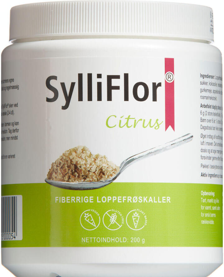 SylliFlor Loppefrøskaller Citrus Kosttilskud 200 g