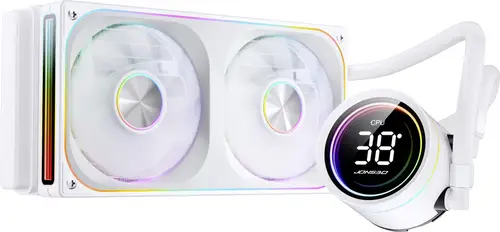 Jonsbo TH-240 AiO Wasserkühlung, ARGB, Display - 240mm, weiß PC-Wasserkühlung