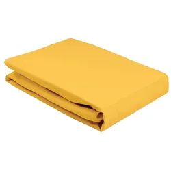 Elegante Softes Jersey Spannbetttuch - 90x200cm	sonne