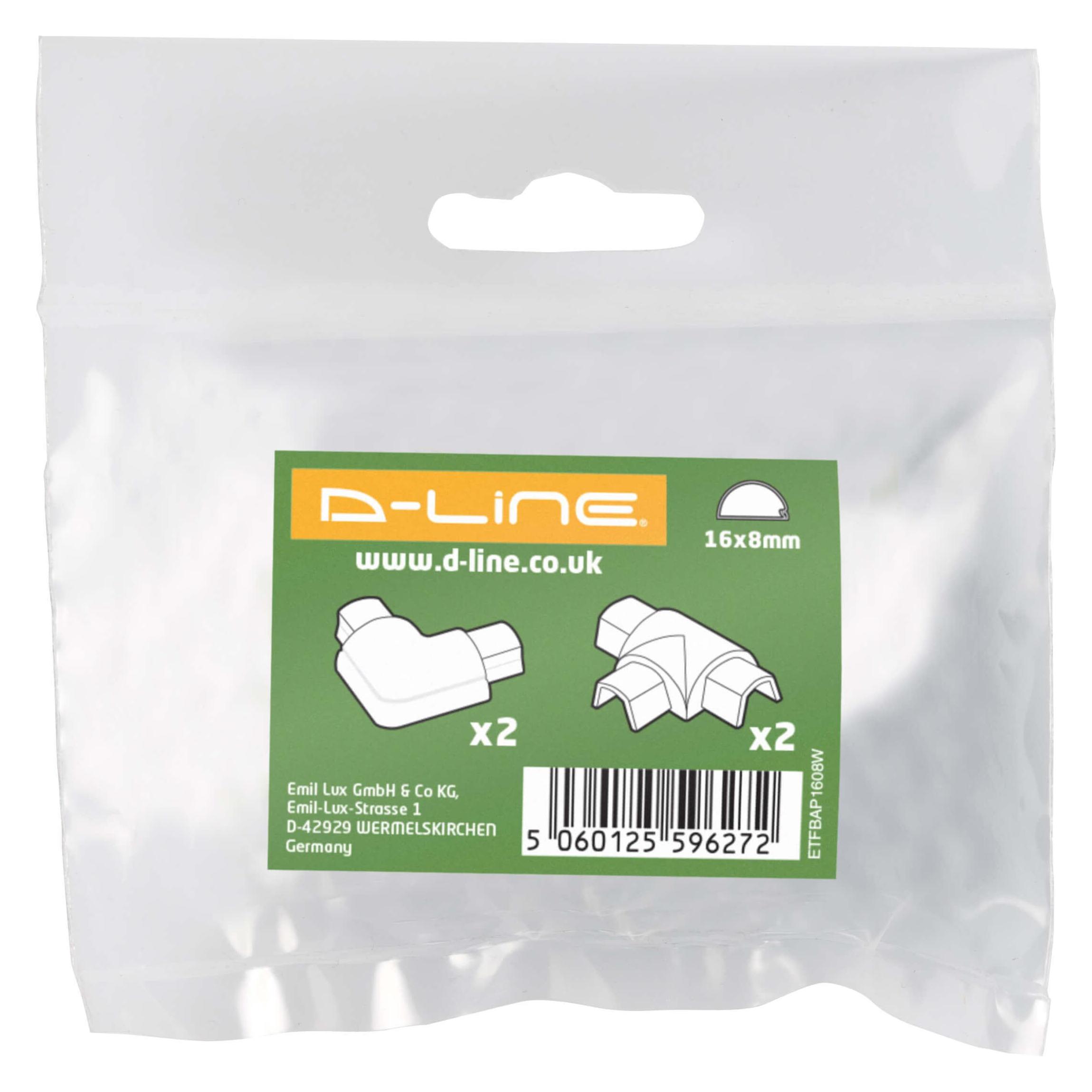 D Line D-LINE Adapter Kit 16x8mm (16 mm, 4 Stk.) (ETFBAP1608W)