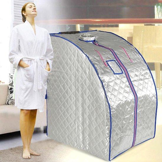 Famanu Tragbare Sauna Tent - Persönliche Spa - Wellness Zuhause - Verstellbare Temperatur - Schwarz