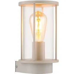Außenwandleuchte Wandleuchte Außenleuchte LED IP54 Sand Edelstahl H 25,2 cm
