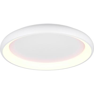 TRIO LEUCHTEN LED Deckenleuchte "CARDONA, runde LED Deckenlampe Büro, Ø 75cm, 6900 Lumen 59W, dimmbar", weiß (weiß matt), 1, Ø 75cm H: 9,5cm, 1 Stk., Leuchten, CCT - Lichtfarbe einstellbar 2300/3000/4000K, auch Wandmontage möglich, LED Deckenleuchte