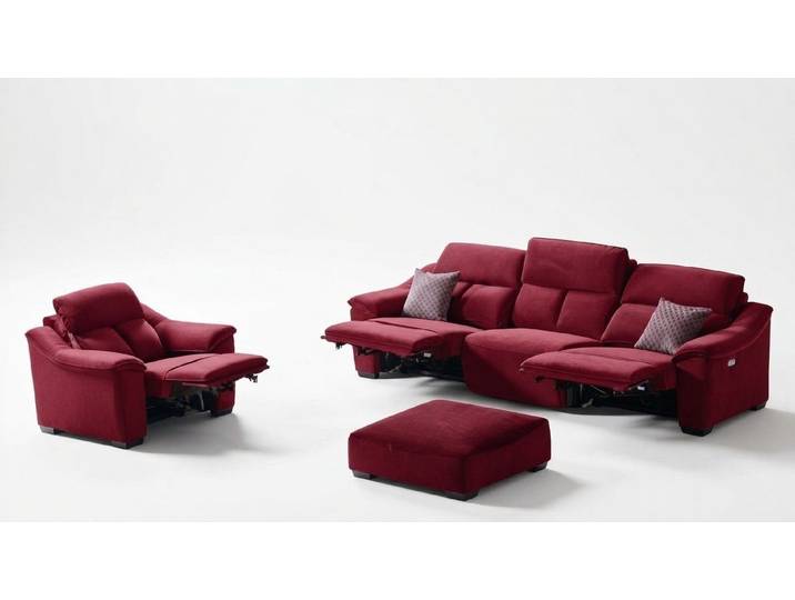Xlmoebel Polstergarnitur Verstellbare Kino Couch 3+1 Multifunktionssofa Polsterung, (Sitzgarnitur, 2-tlg., 3+1 Polstergarnitur), Made in Europa